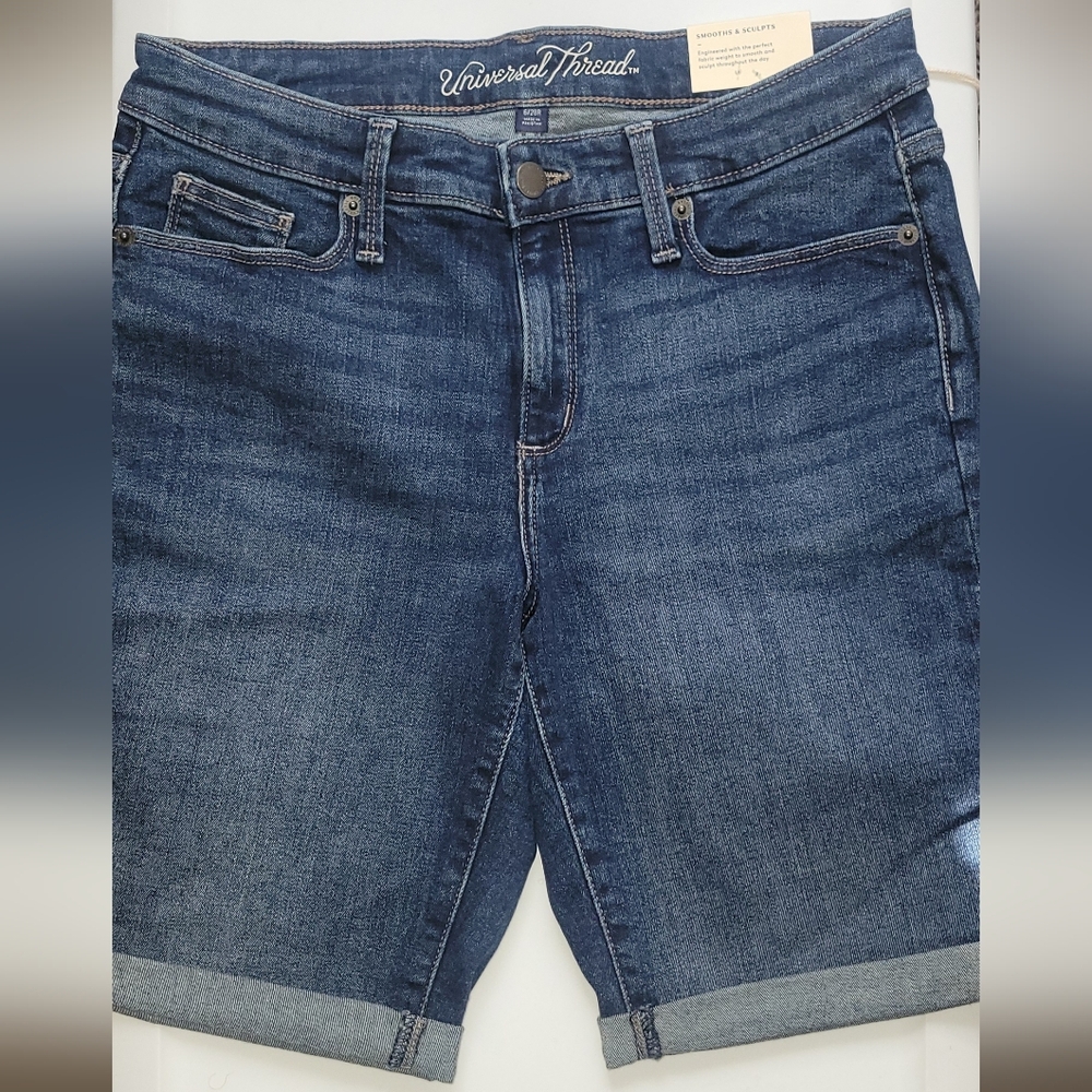 Universal Thread Dark Blue Denim Shorts